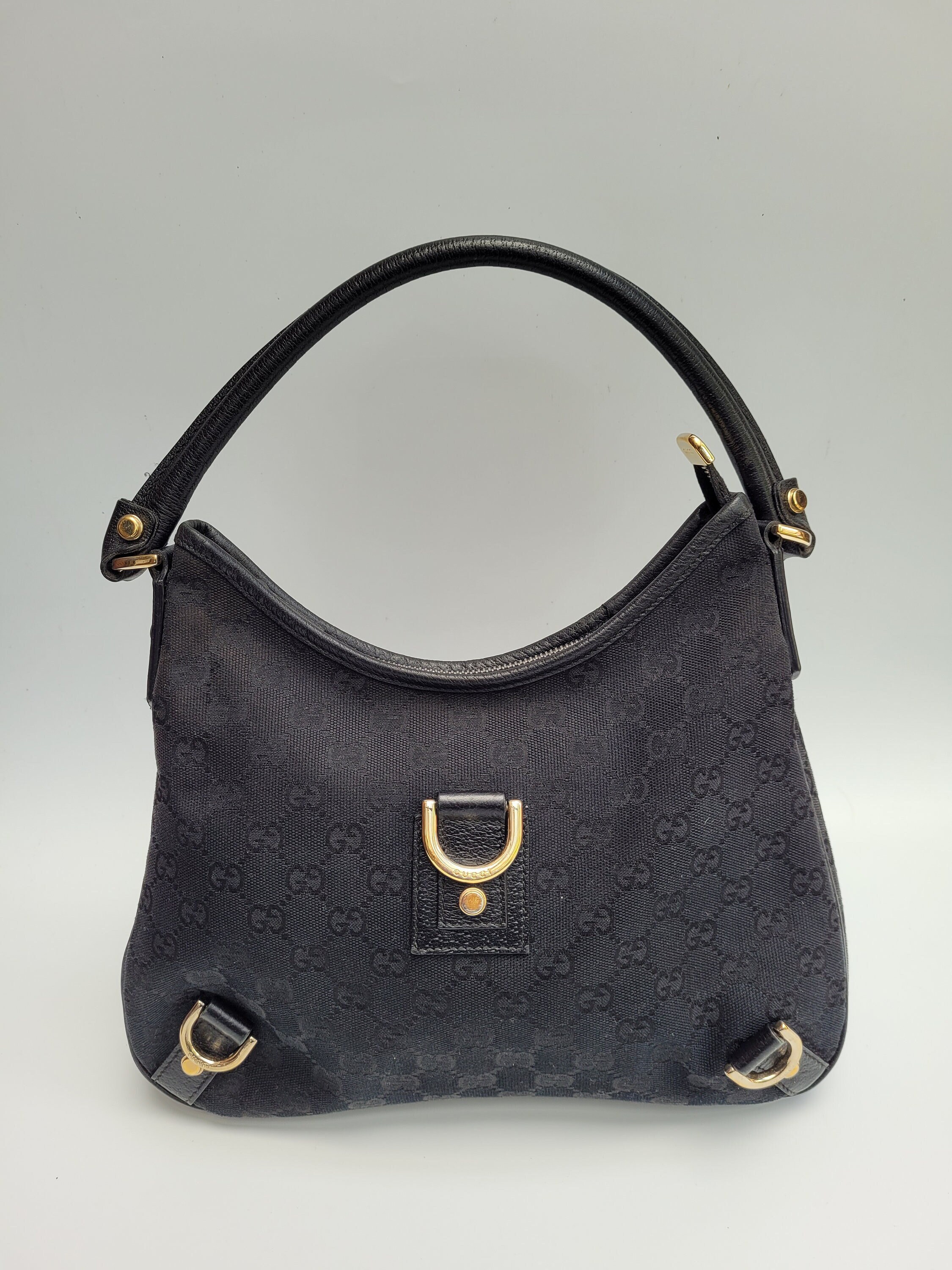 GUCCI Bag. Gucci D Ring Vintage Black Shoulder Bag . Italian - Etsy