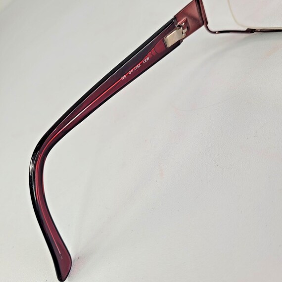 Gucci dark red rectangular eyeglasses frame GG 27… - image 6