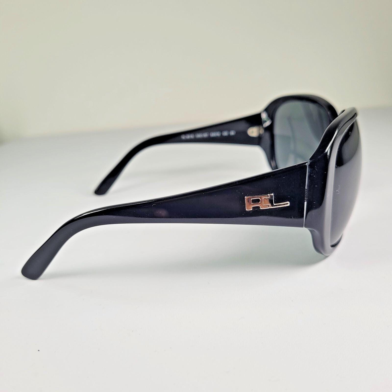 Vintage Ralph Lauren Sunglasses: Y2K Black Oversized Square  display picture 2
