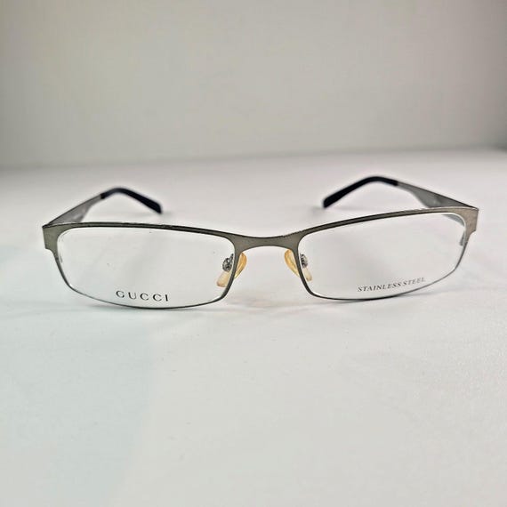 Gucci GG1865 Silver Metal Rectangular Glasses (53… - image 4