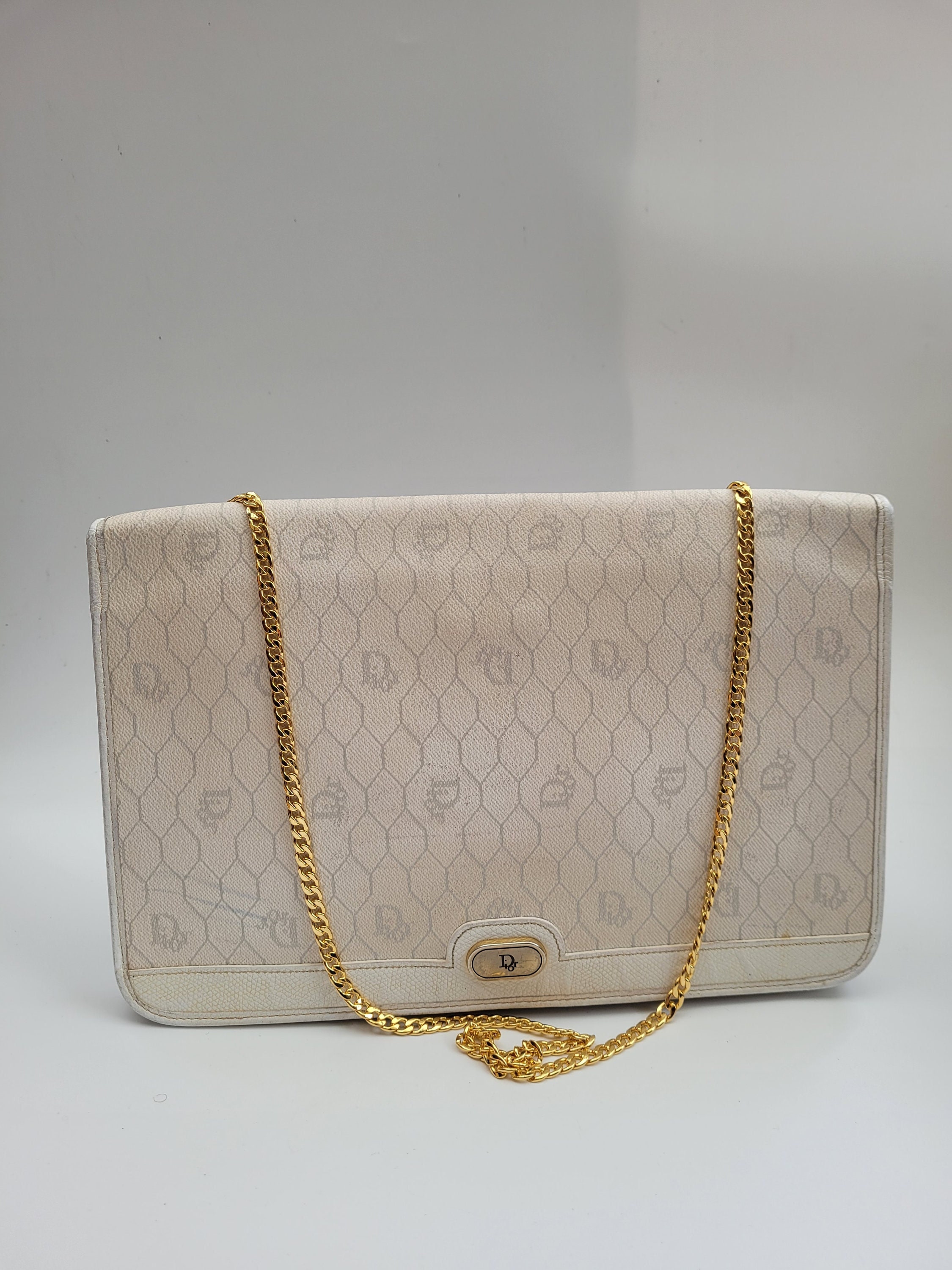 Christian Dior Monogram White Logo Bag