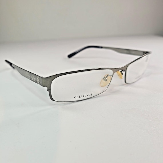 Gucci GG1865 Silver Metal Rectangular Glasses (53… - image 12