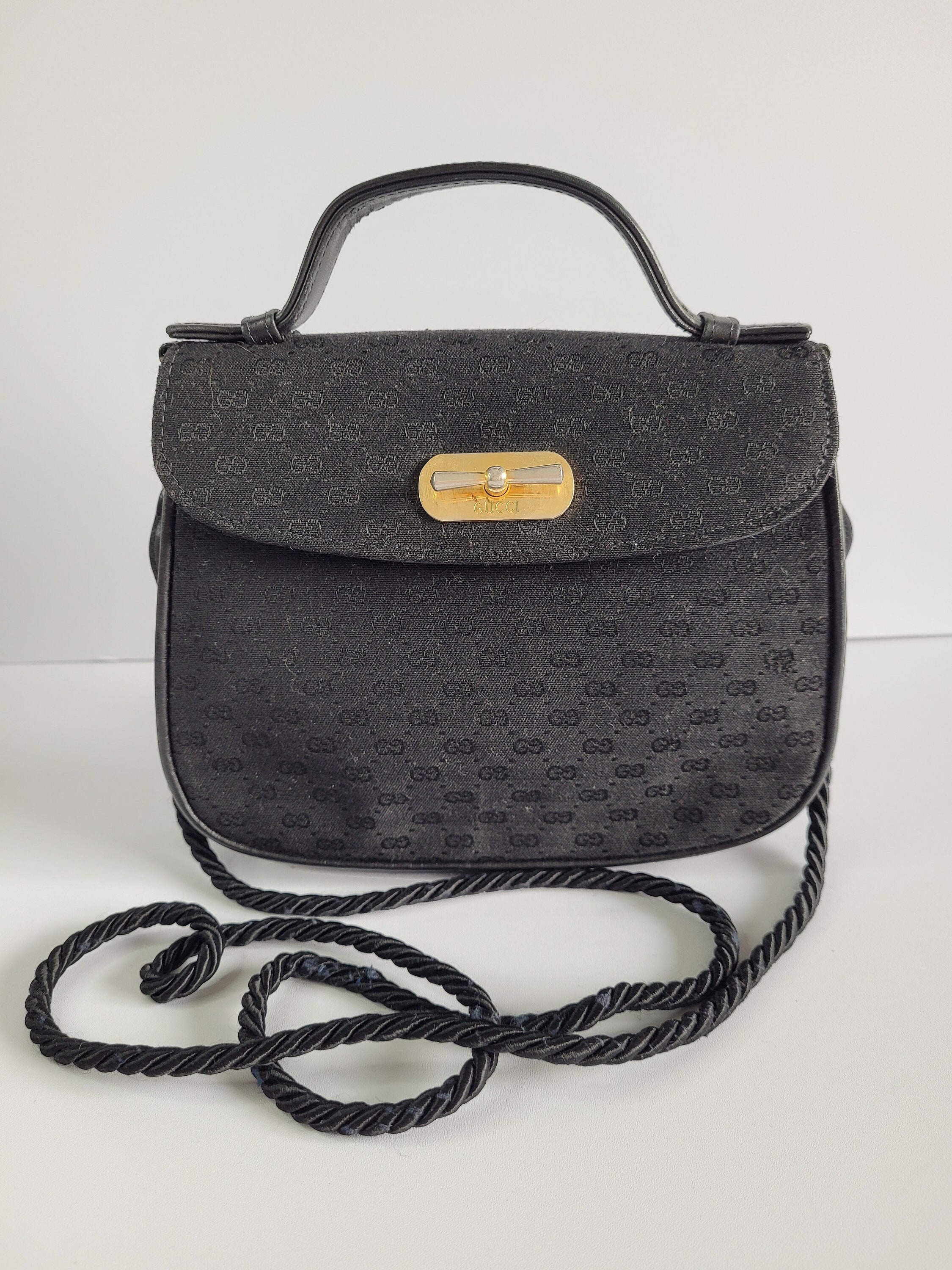 Vintage 90's CHANEL Large CC Turnlock Classic Flap Gray White