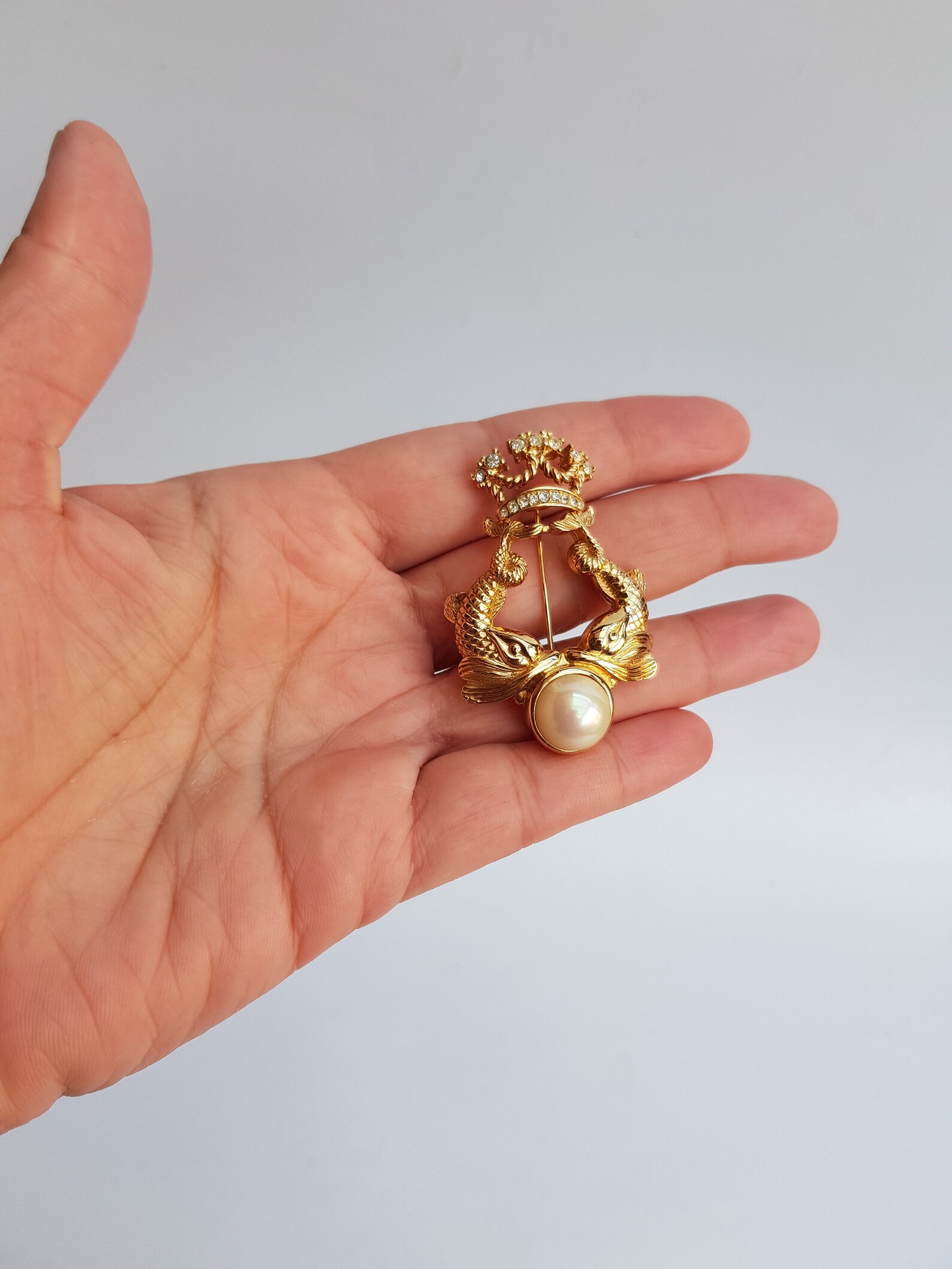 DIOR Brooch. Christian Dior Vintage Fish Brooch Pin with Etsy