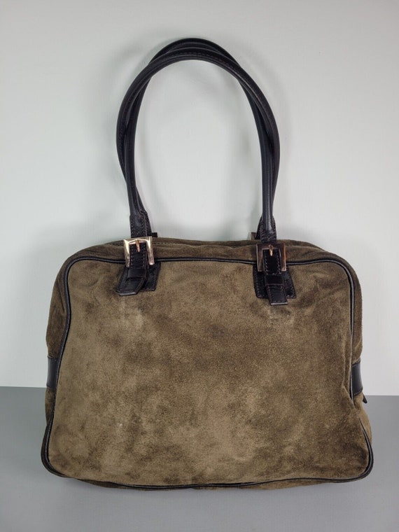 FENDI Bag. Vintage Fendi Khaki and brown leather s