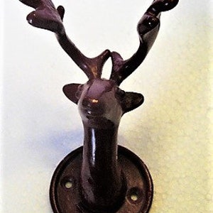 Small Reindeer Head Decorative Metal /Iron Hook