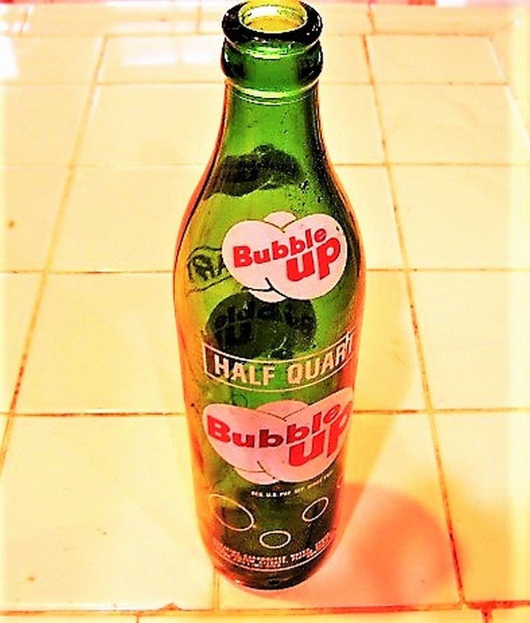 RESERVED for STUART 2 Vintage Bubbleup Bottles 1 Pint Etsy