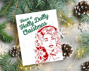 Holly Dolly Christmas Instant Download Printable Set