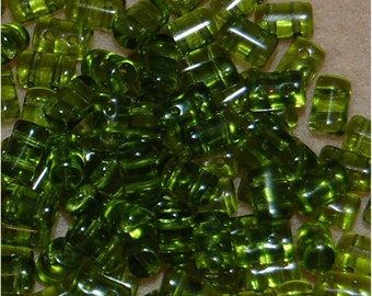 Matte Velvet Carrot 2 Hole GINKO Beads sold in units of approx 10 gms. 7.5mm
