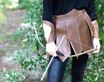 Vinyl Leather Gladiator Skirt | Renaissance Costume Kilt