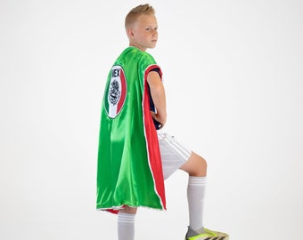 Mexico Patriotic Flag Superhero Cape | Mexican Super hero Cape, Bandera de México Fanatic Costume Accessory