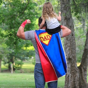 Super Dad Superhero Cape | Adult Super hero Cape for Father&#39;s Day