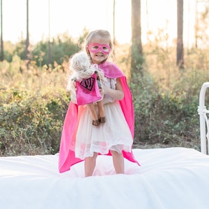 Mini Personalized Superhero Cape | Plush Animal and Doll Custom Super Hero Cape