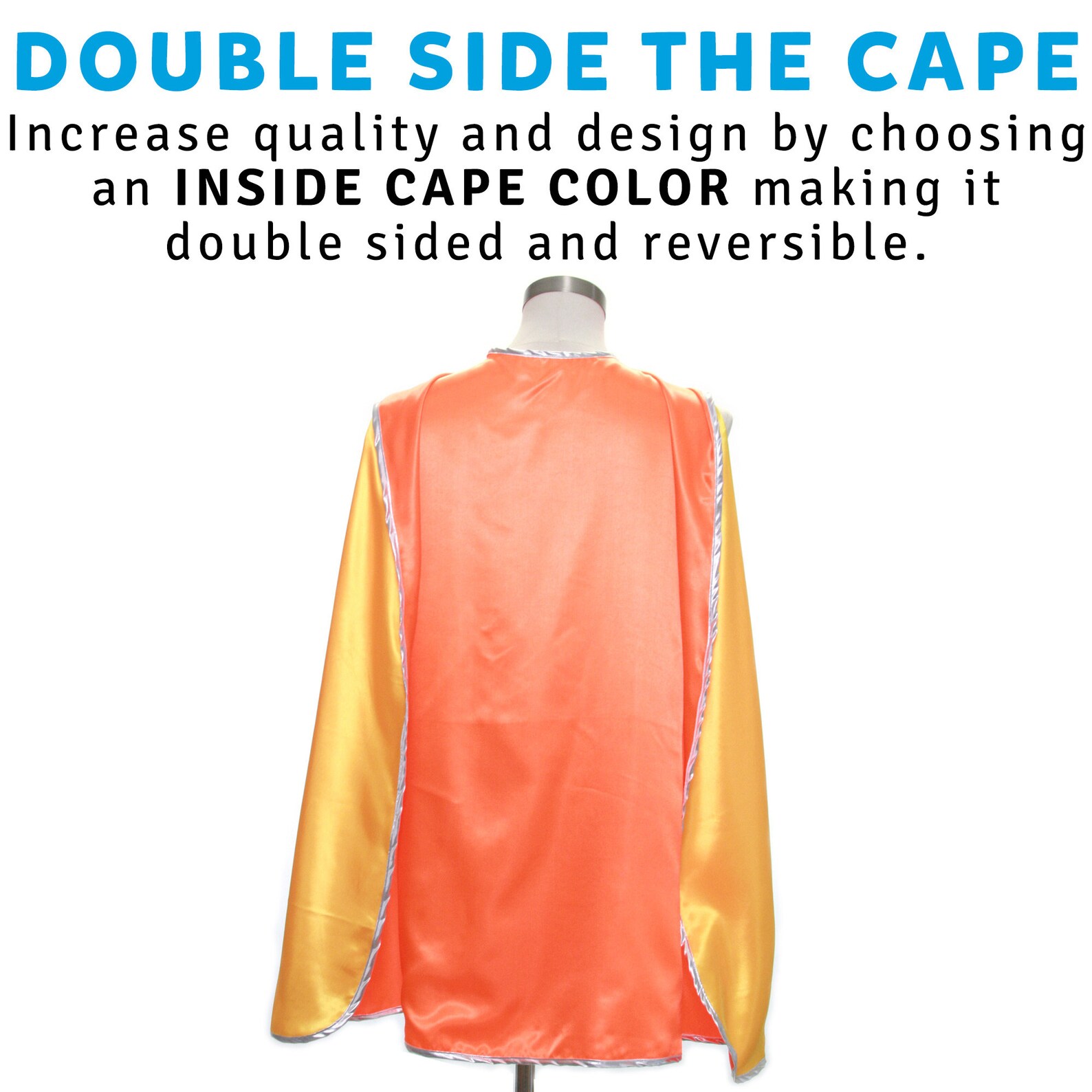Pink and Orange Superhero Cape