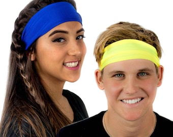 Athletic Non-Slip Stretch Headband | YOGA Workout Sweatband | Run, Race, Crossfit Headband