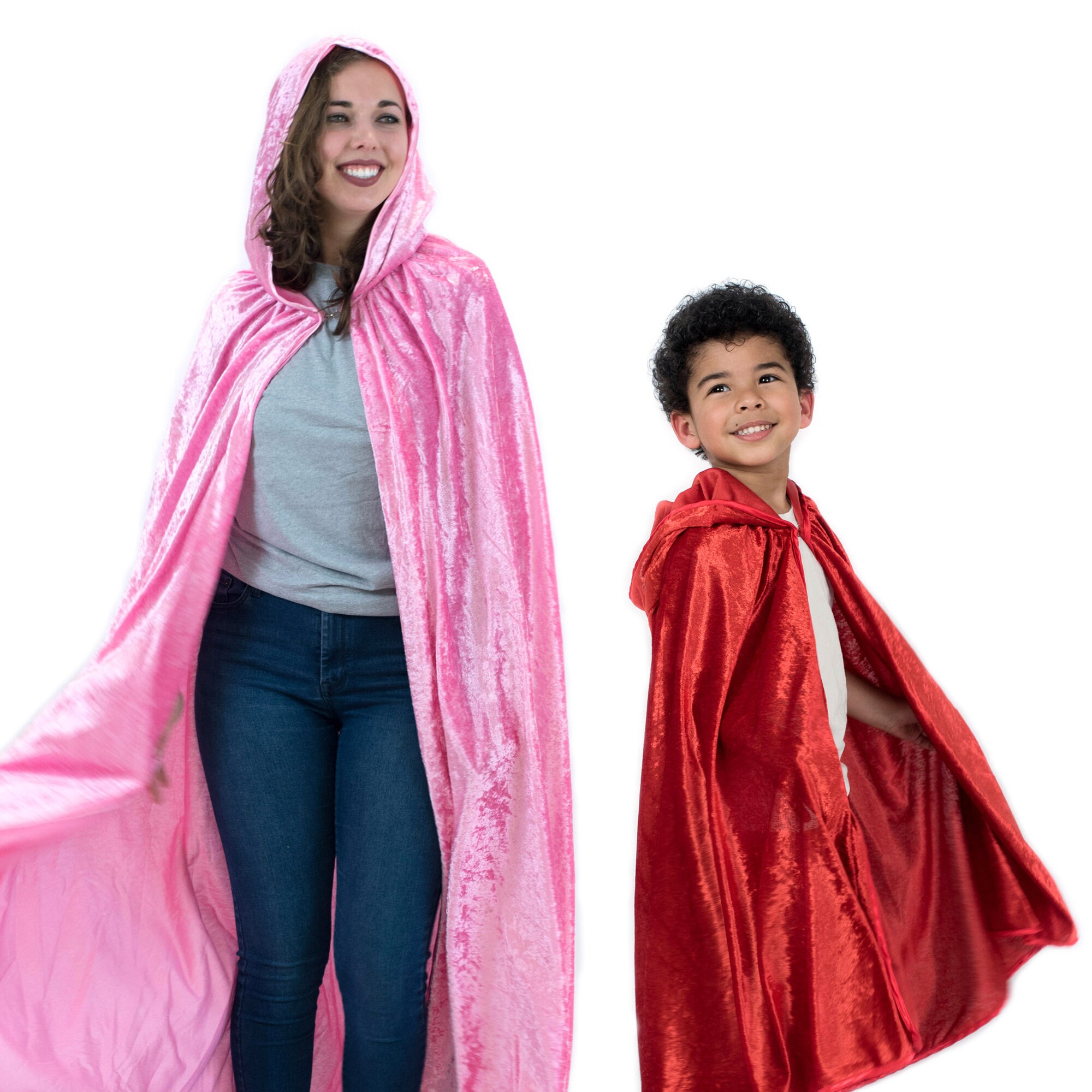 Hooded Cloak | Kids and Adult Cape with Hood - Medieval Royal Cosplay…