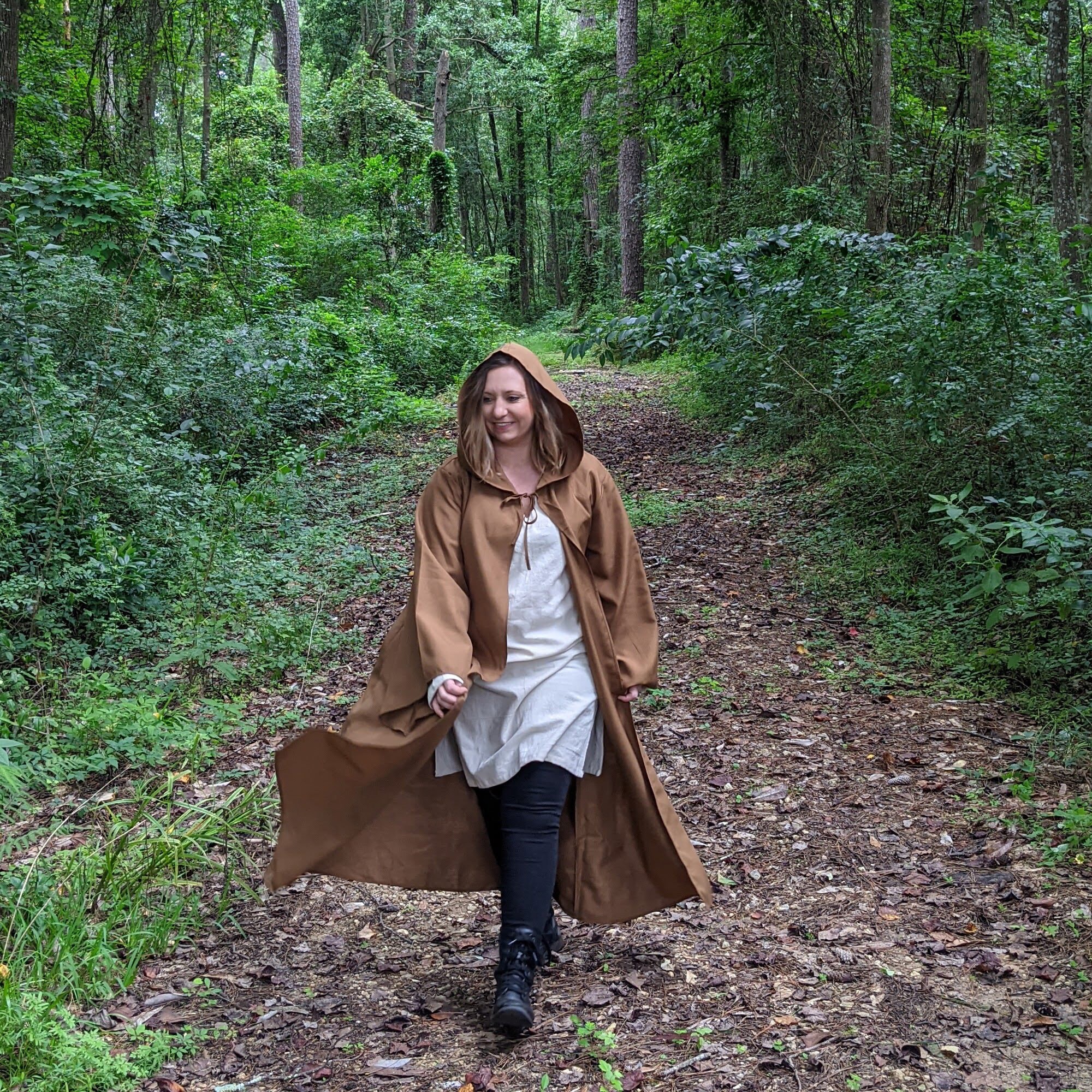 Adult Hooded Robe with Sleeves | Wizard, Jedi, Monk, Medieval Cosplay…