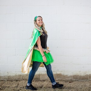 Neon Green Adult Superhero Cape main image 0