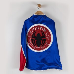 Personalized Spider Superhero Cape - Custom Spider Inspired Super hero Cape