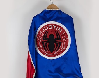 Personalized Spider Superhero Cape - Custom Spider Inspired Super hero Cape