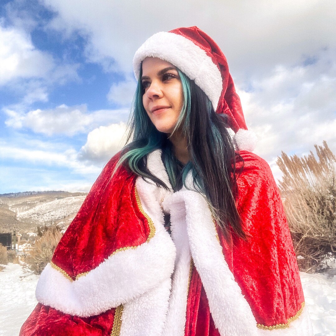 Victorian mrs claus costume sale