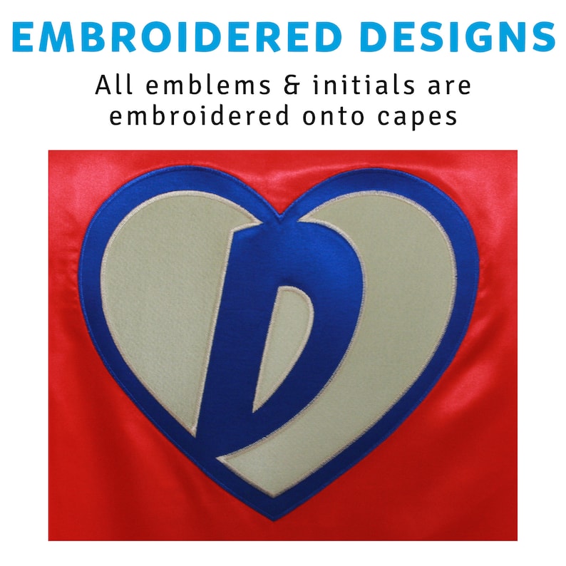 Adult Personalized Superhero Cape Custom Super hero Cape with emblem and initial image 7