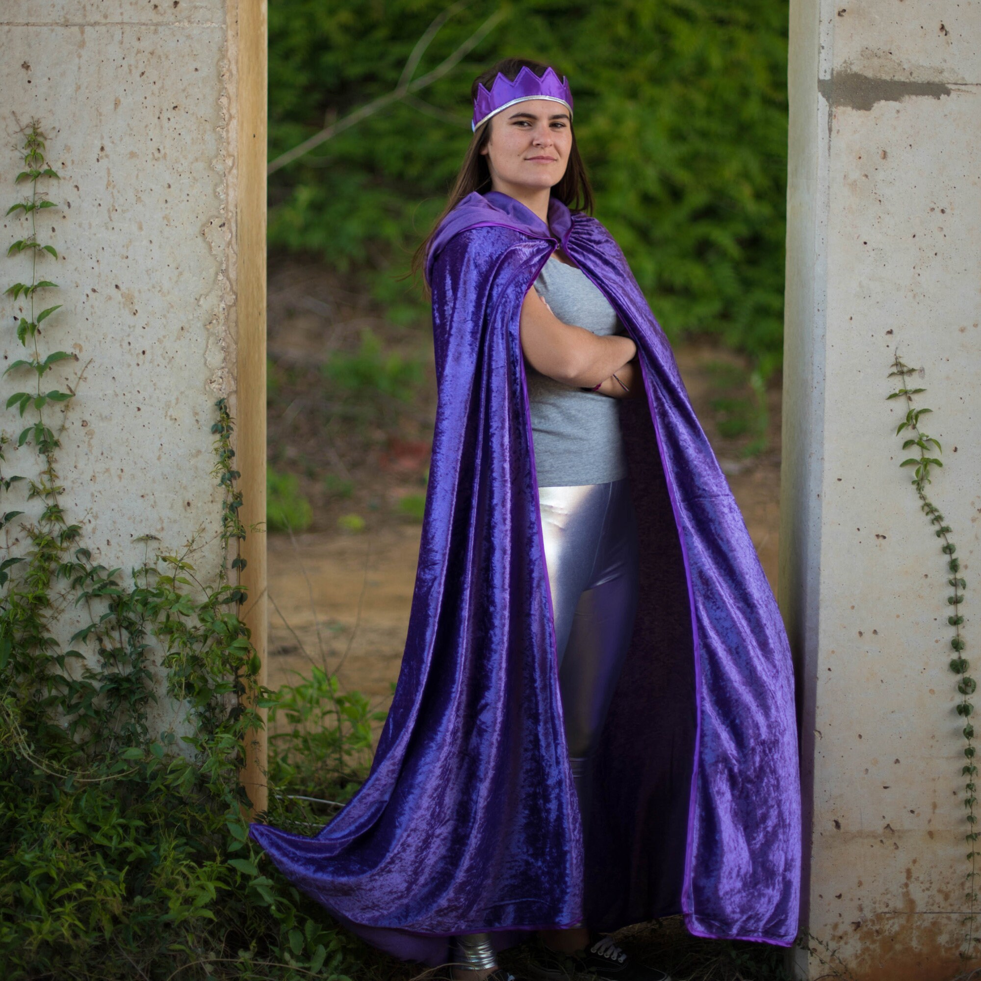 Adult Hooded Cloak | Velour Cape with Hood - Medieval, Viking, Cospla…