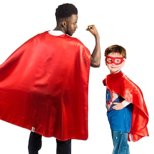 Red Superhero Cape | Kid and Adult Super Hero Cape