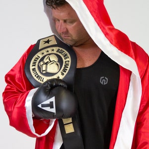 Adult Satin Boxing Robe With Trim | Custom Color Fighter Wrestling ...