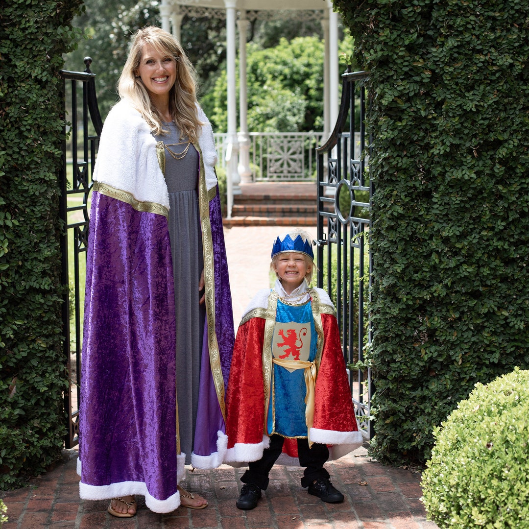 Ropa Ropa para niño Disfraces Kids Royal set/ capa de rey/ capa de reina/ corona 