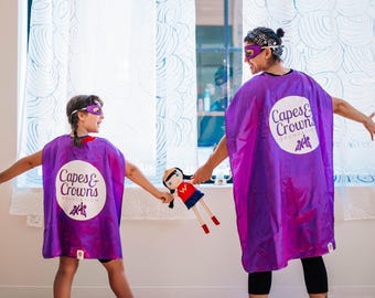 Custom Full Color Superhero Cape | Personalized Birthday Party Favor | Bulk