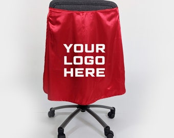 Custom Office Chair Superhero Cape | Personalized Logo, Bulk