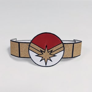 Starburst Superhero Belt | Red, White and Gold Star Super Hero Costume Utility Belt