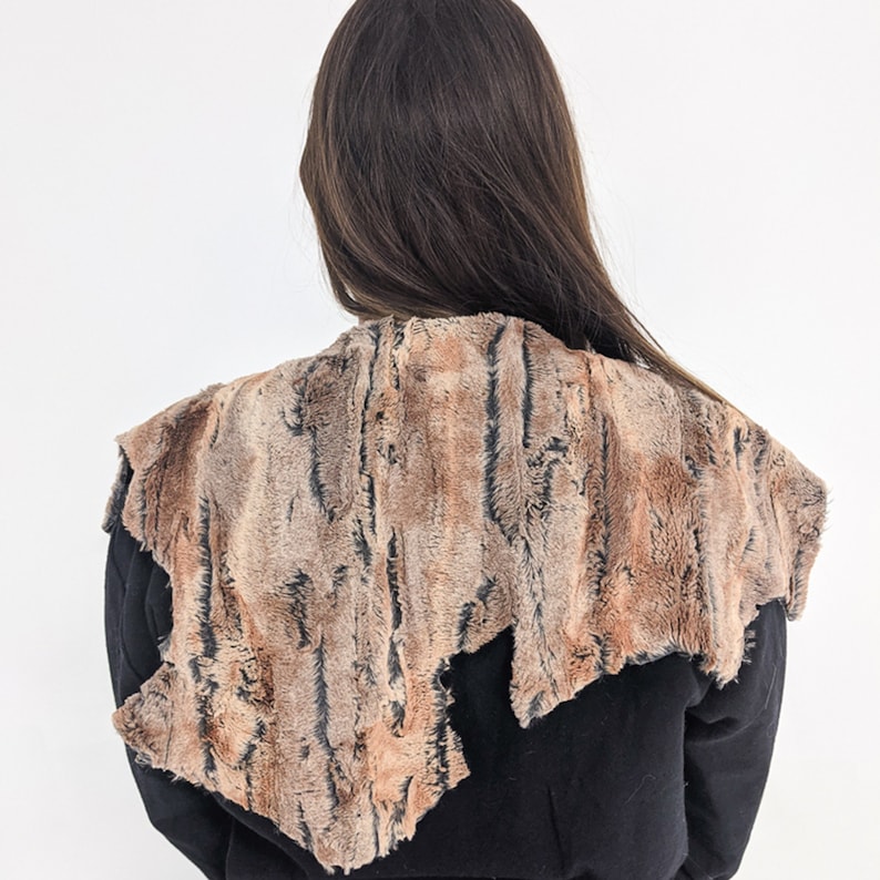 Faux Fox Fur Mantle With Leather Cord and Grommets Game of Etsy