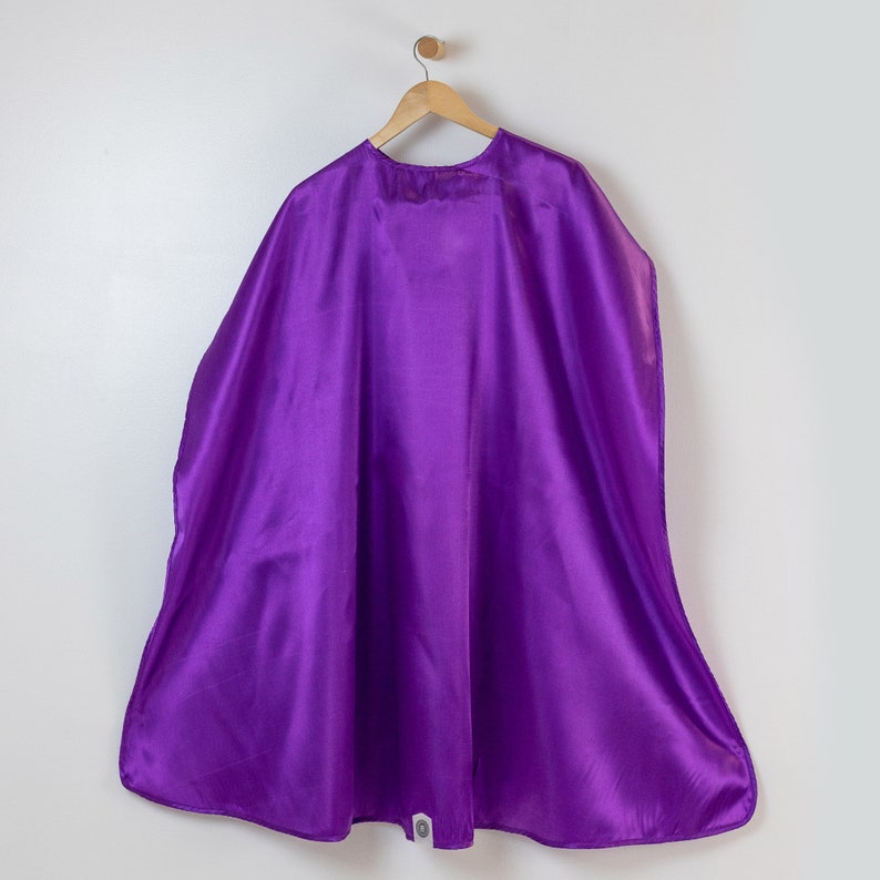 Purple Superhero Cape Kids And Adult Super Hero Cape Etsy
