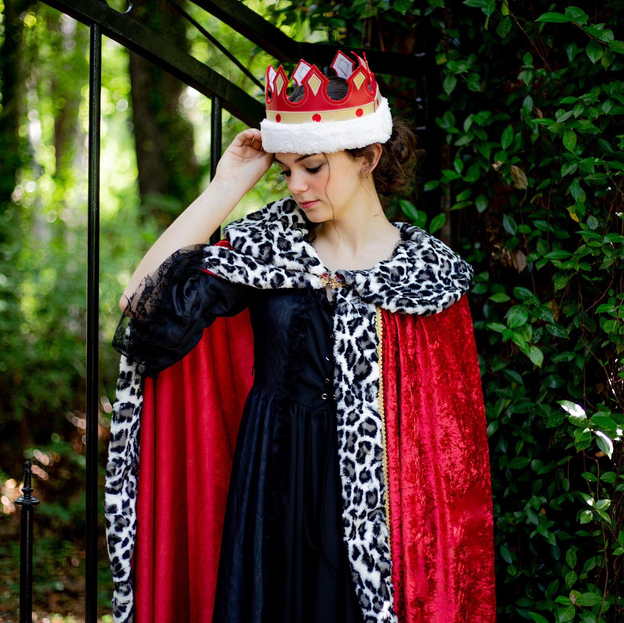 Royal King Queen Cloak | Plush Sherpa Trim, Metal Clasp - Etsy