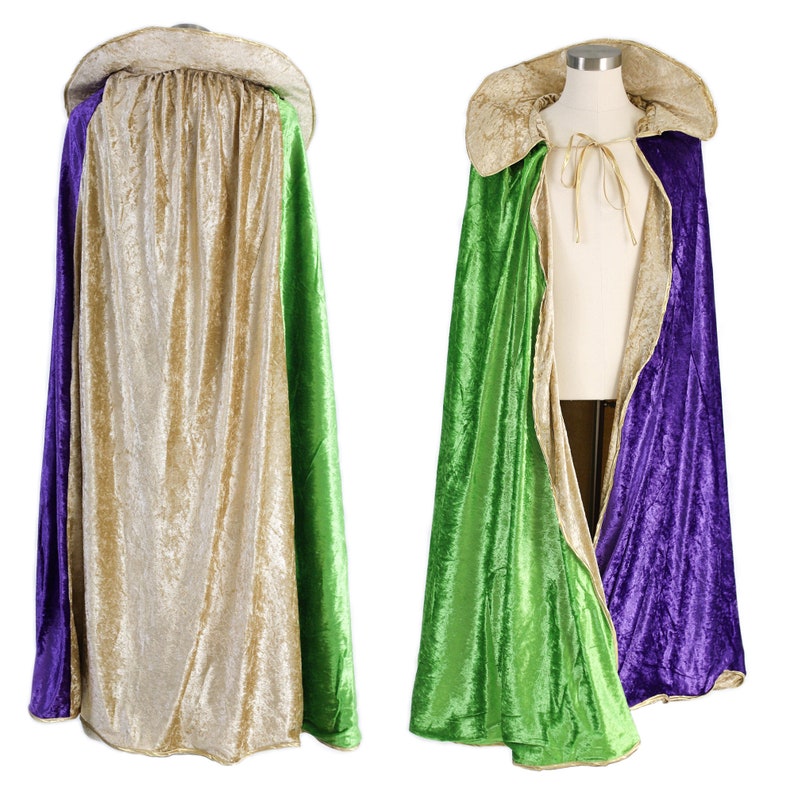 Everfan Adult King or Queen Royal Cape King or Queen Cloak Costume for Adults
