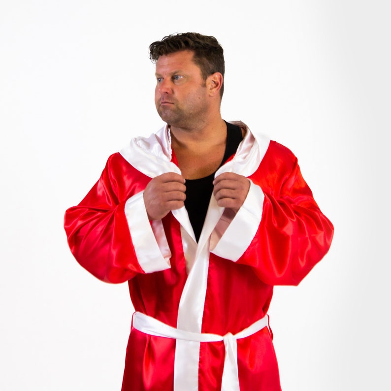 Adult Satin Boxing Robe With Trim | Custom Color Fighter Wrestling ...
