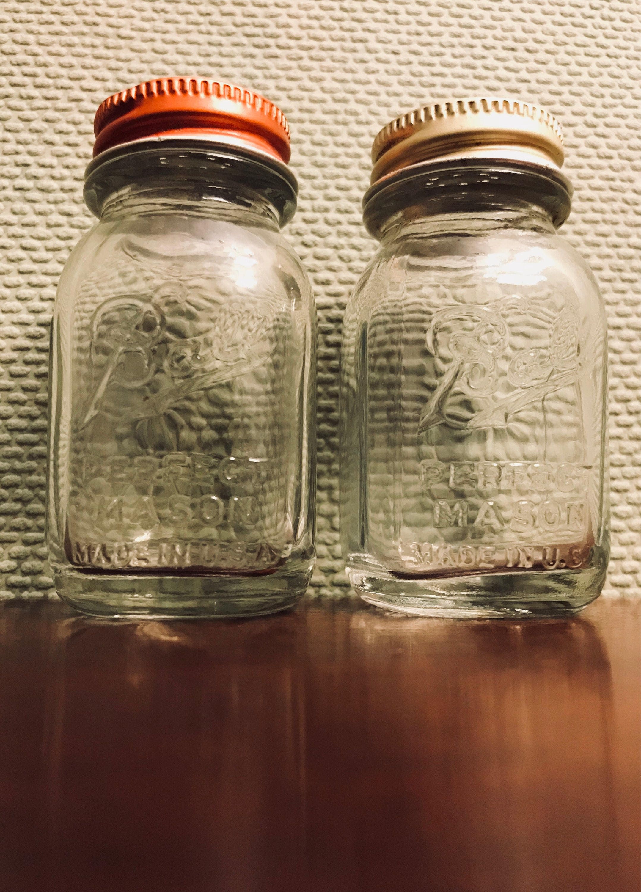 Vintage miniature Ball Jar set, Ball Perfect Mason Mini jars, miniature