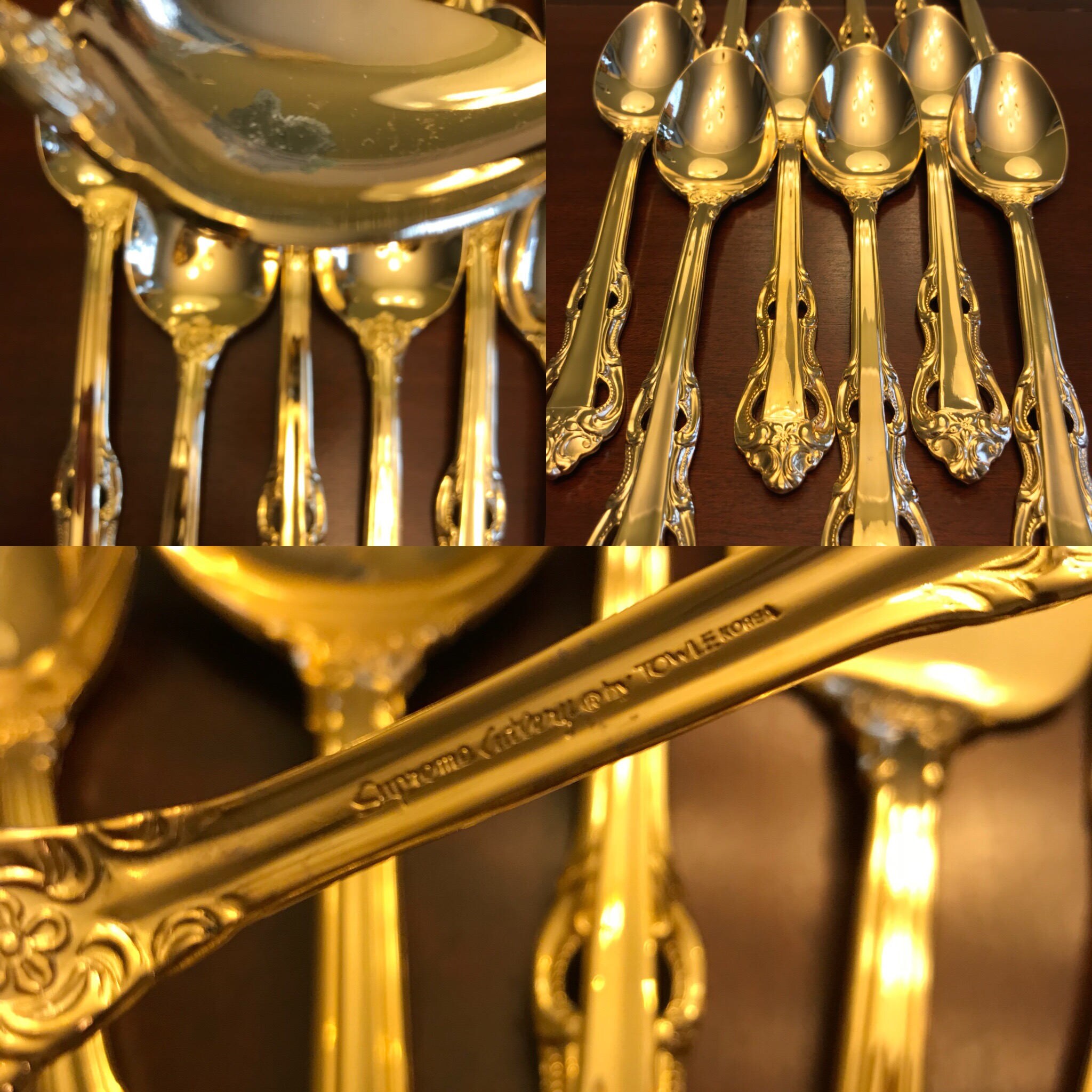 Vintage Gold Flatware, King Arthur Gold Flatware, Gold Electroplate ...