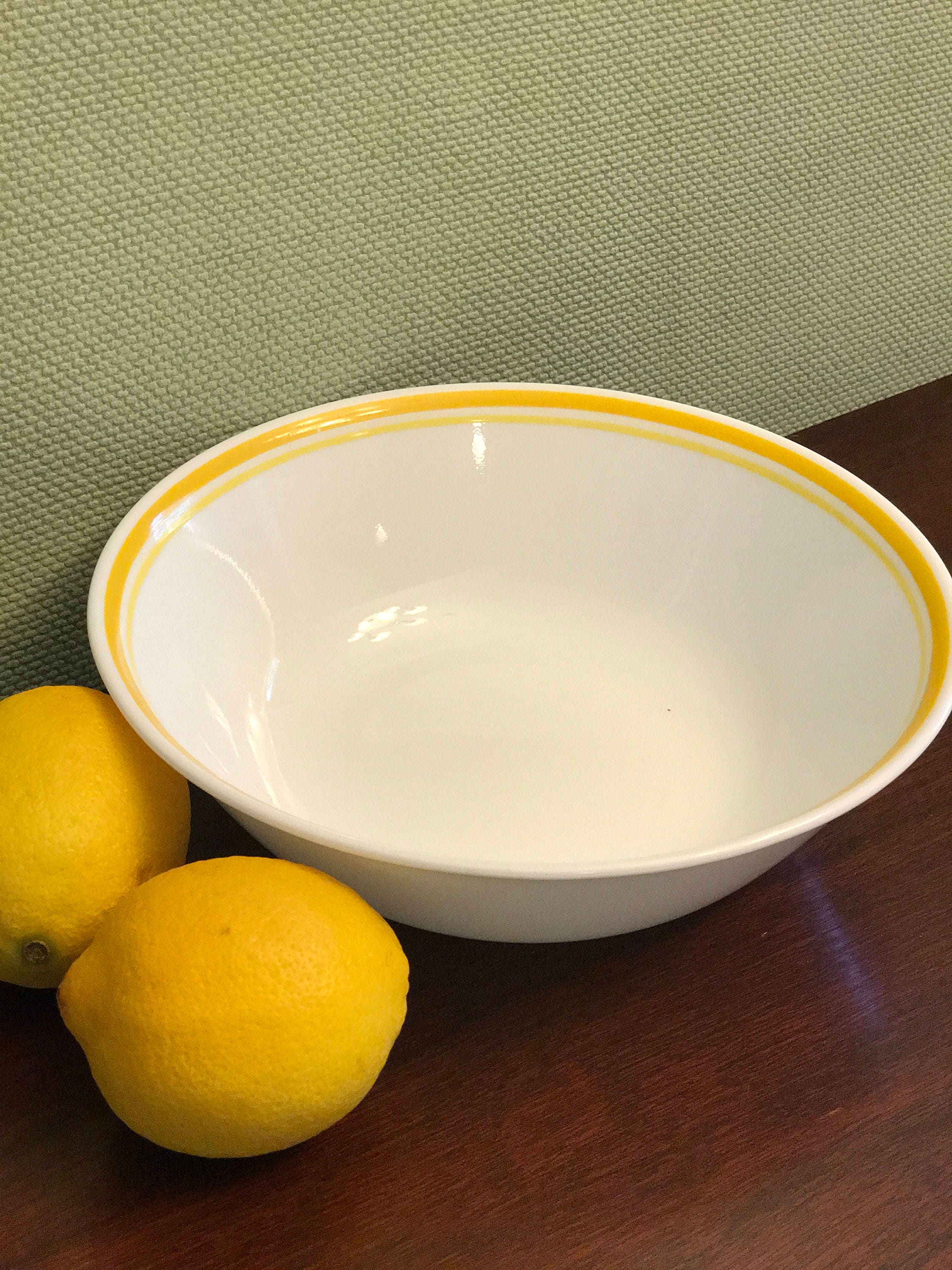 Corelle Citrus Dinnerware, Corelle Citrus Large serving Bowl, Yellow