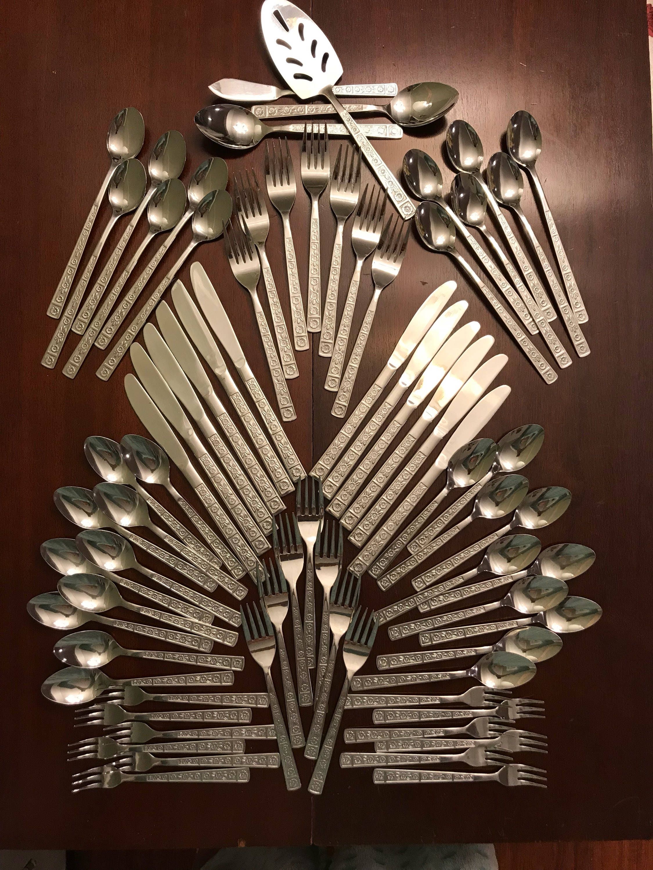 Flatware set, Mid Century Imperial Serta Flatware set, Vintage