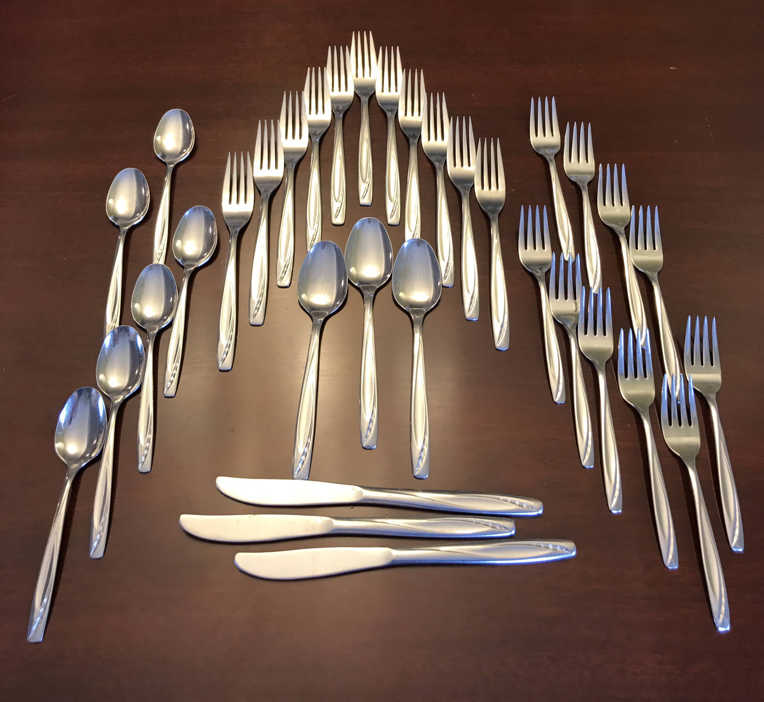 Vintage Lawncrest Stainless Steel Flatware, Lawncrest by Rogers Cutlery