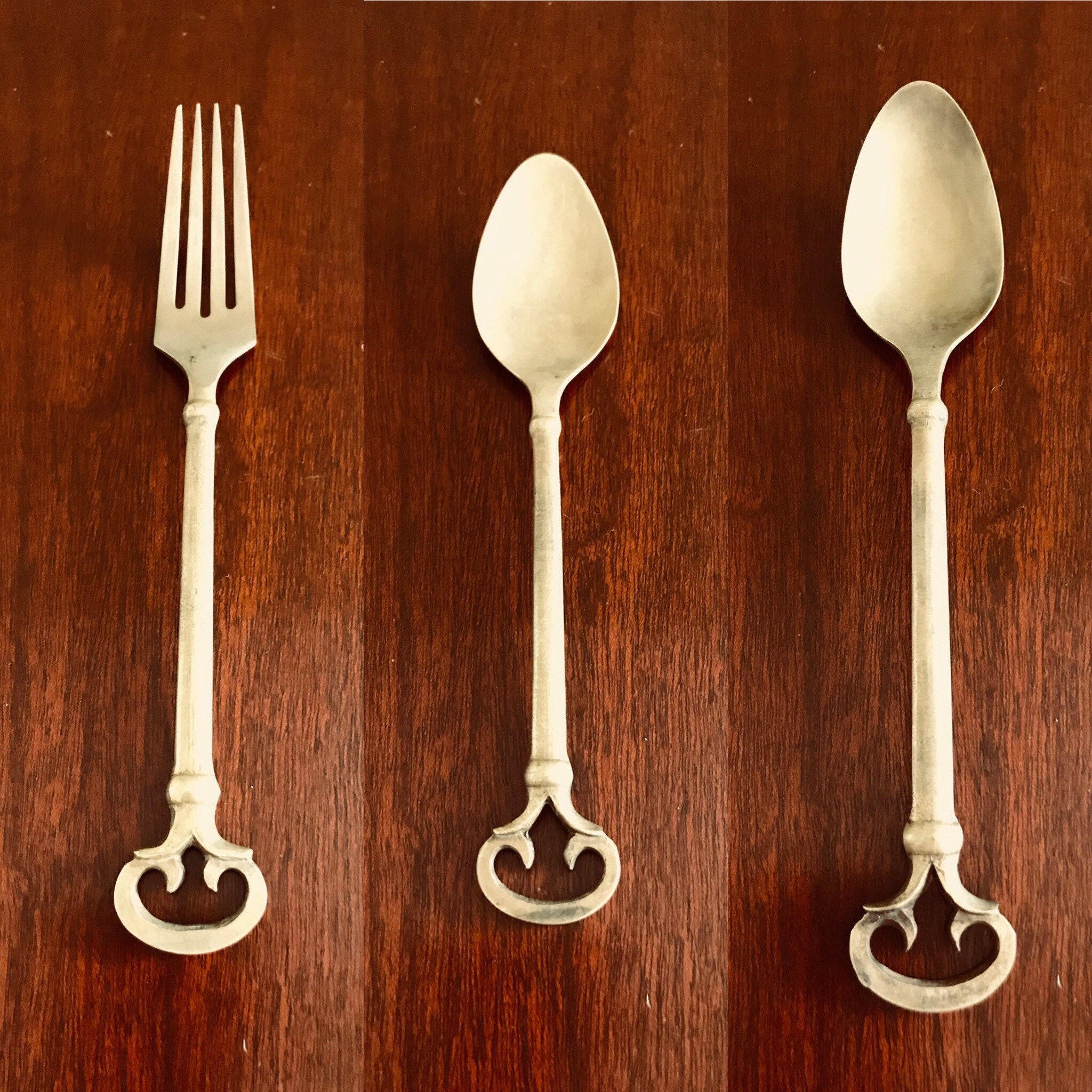 Pottery Barn Keys Flatware, Replacement Flatware by the piece, Antiqued