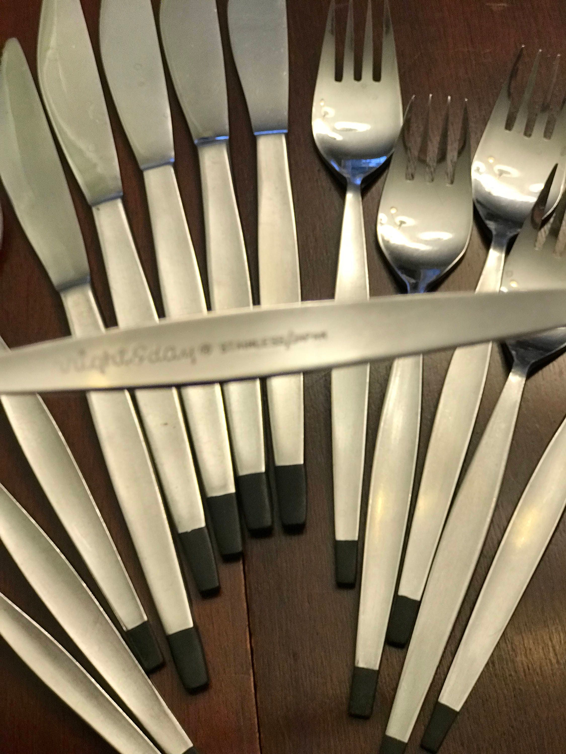 Vintage Flatware, Night and Day Stainless Flatware, Made in Japan