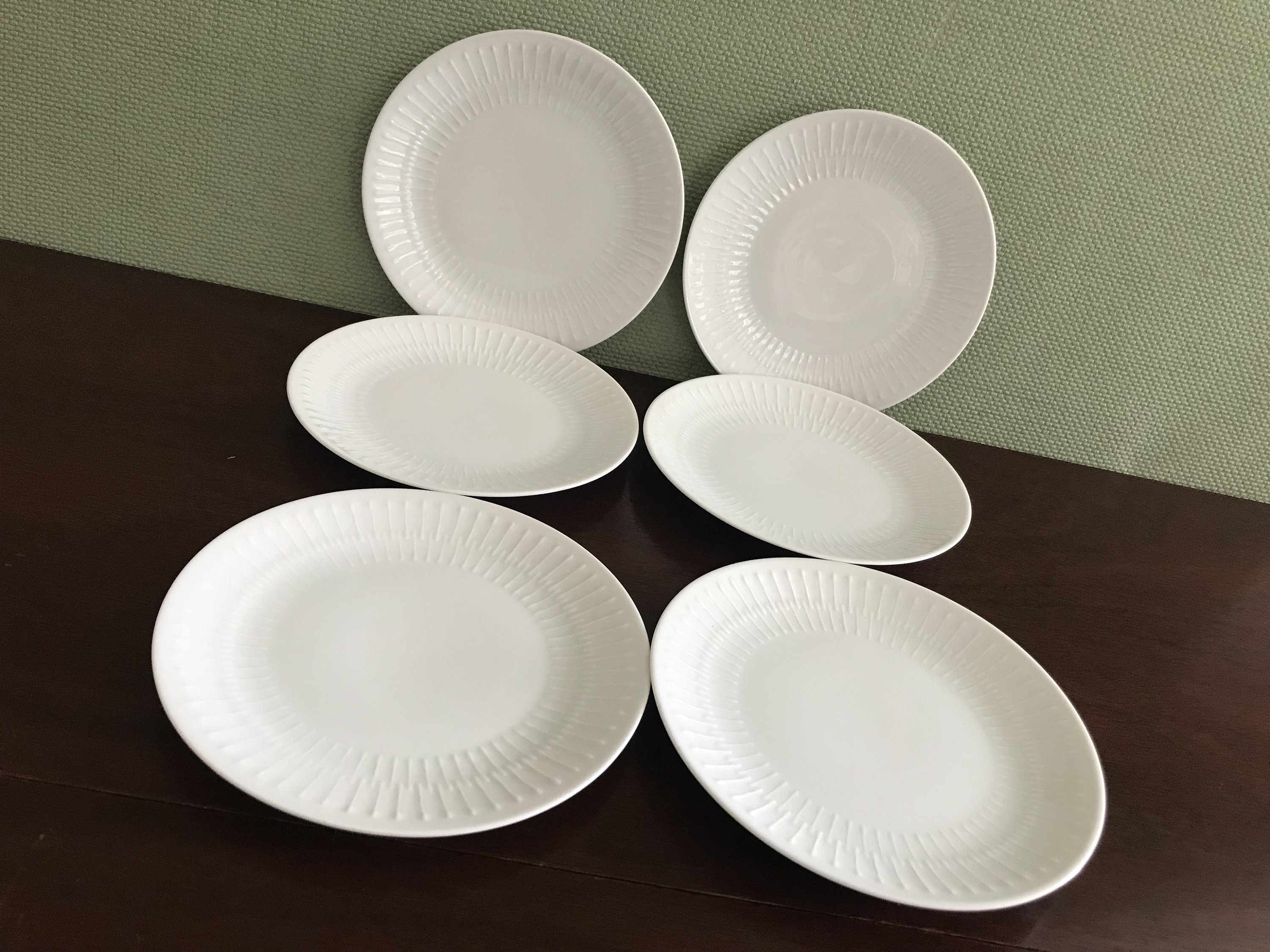 Mid Century Bread Butter plates, Apart by Hutschenreuther China