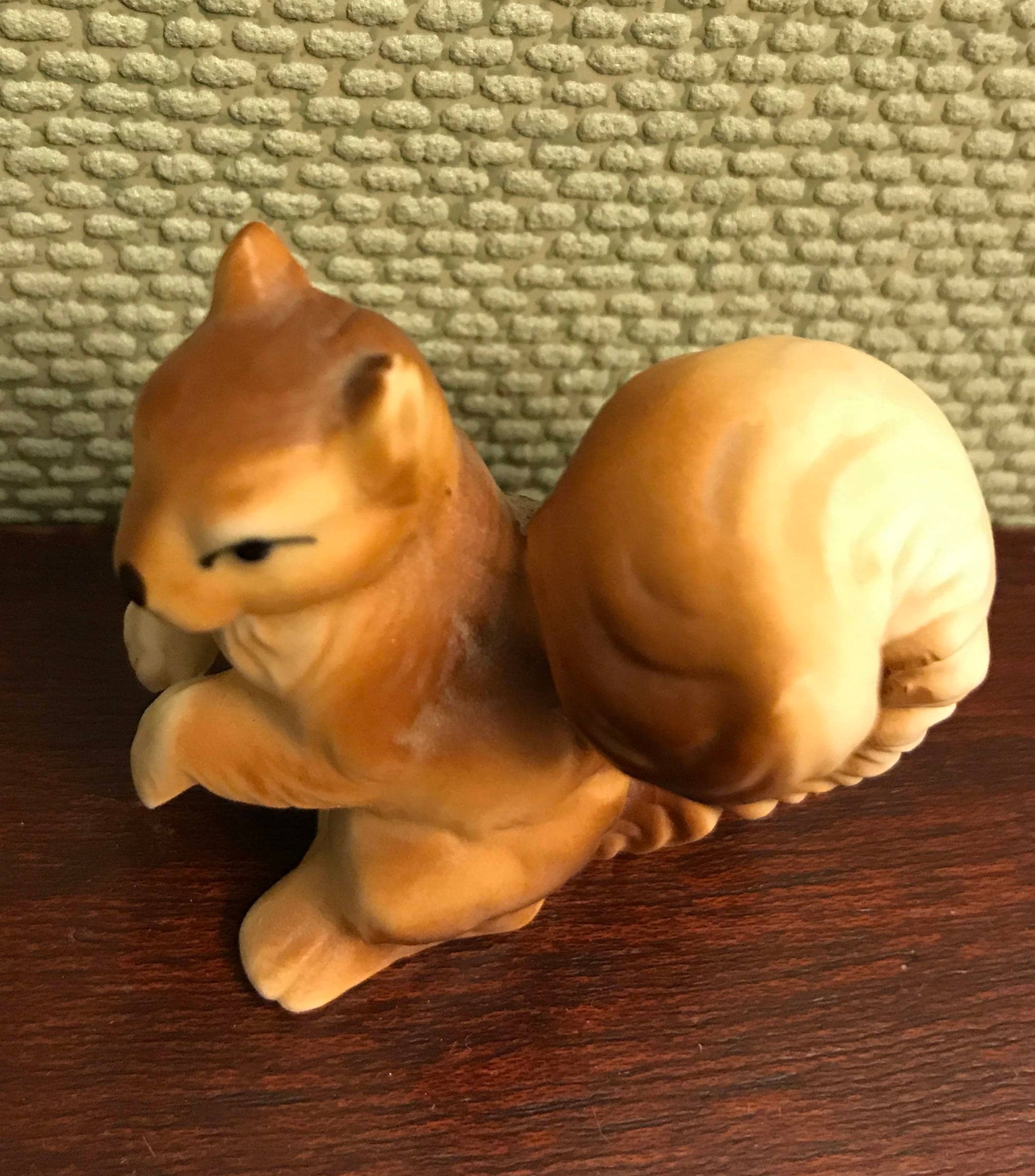 Vintage Squirrel figurine, Bone China Squirrel Figurine, Squirrel collectible, Woodland