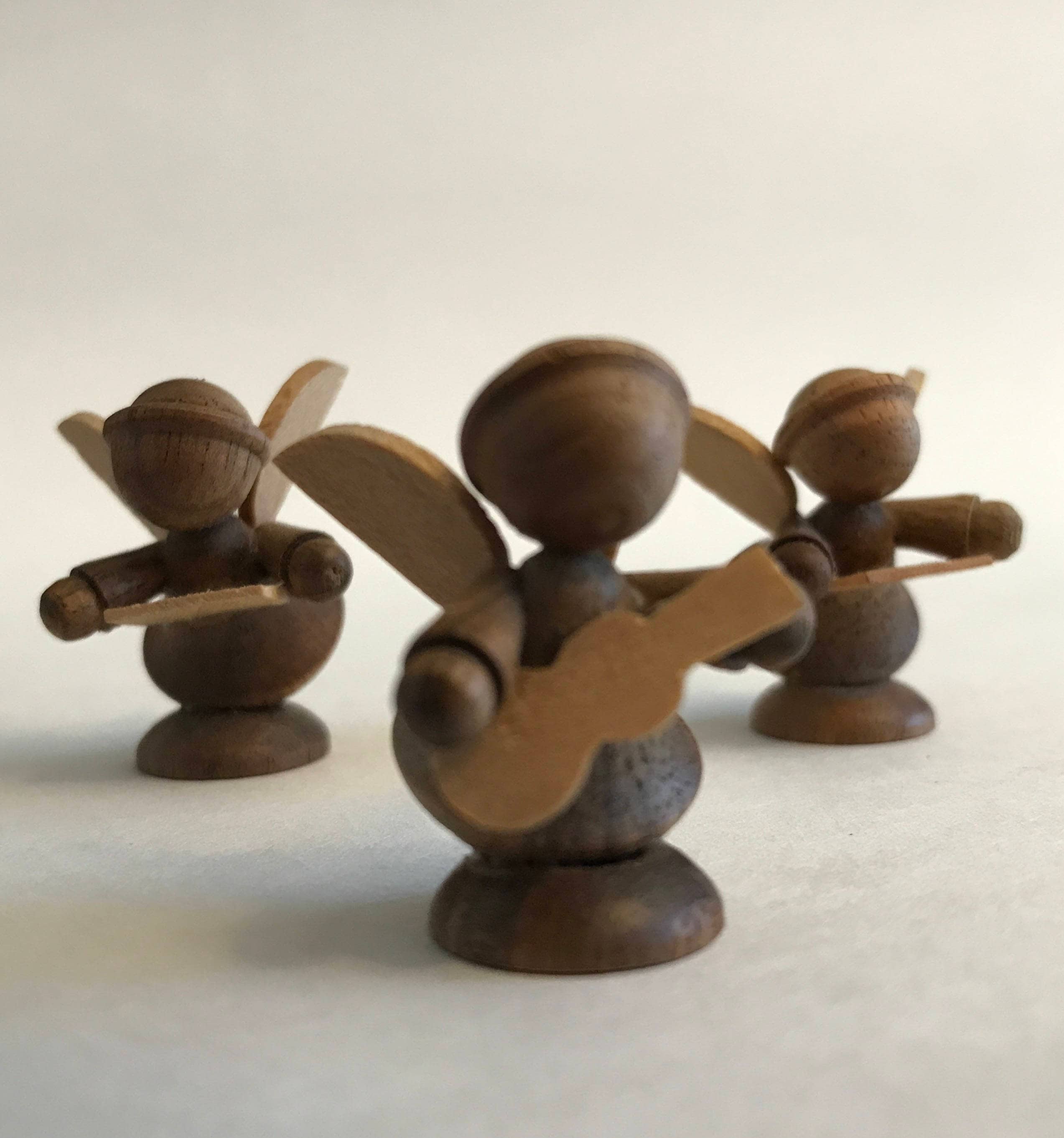 Vintage Miniature Angels, German Angel musicians, Christmas Angels