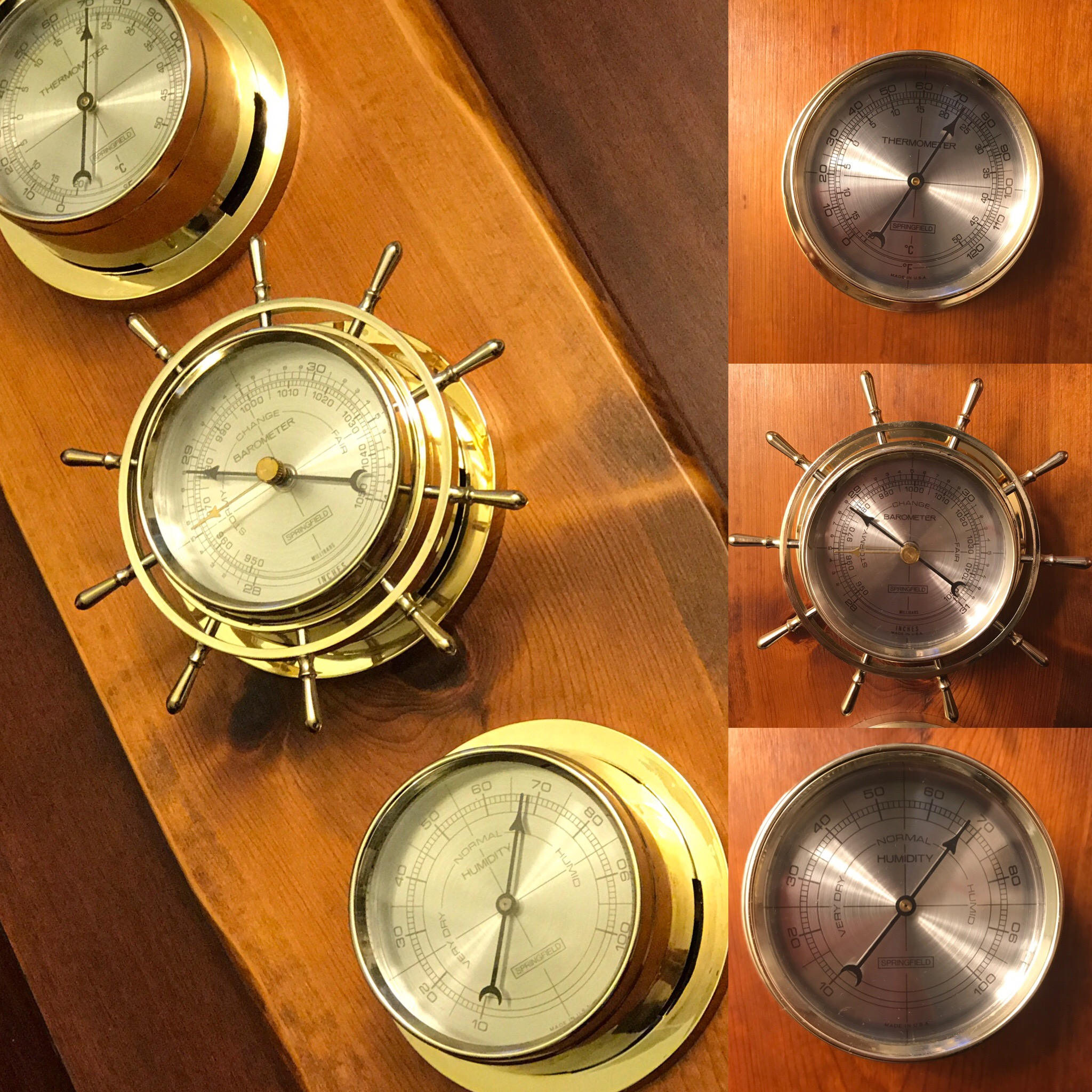 Nautical Airguide Weather Station, collectible Mid Century Weather