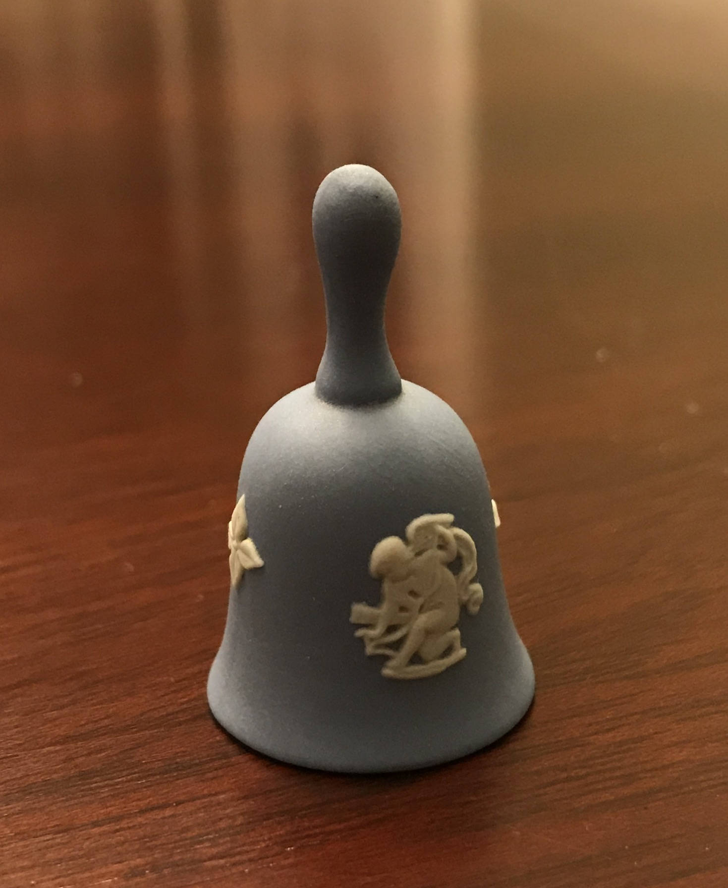Yellow Color Wooden Bell Miniature main image 1
